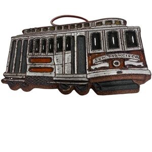VTG VICTORIA
LITTLEJOHN CERAMIC
POTTERY SAN
FRANCISCO TROLLEY
HANDMADE WALL ART